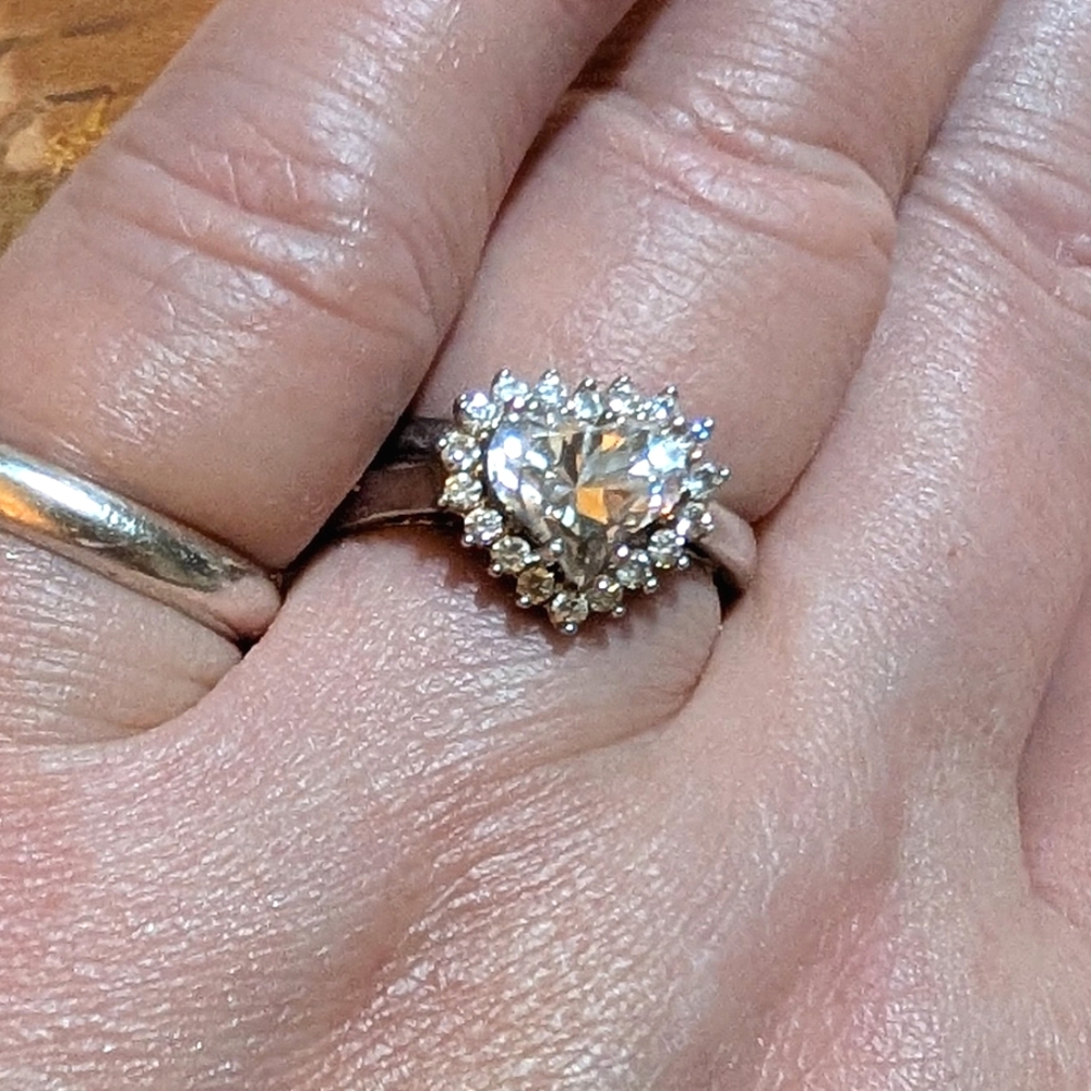 Staur 3.5ct Earth Grown Lab Diamond Heart Engagement Ring - Picture 9 of 9